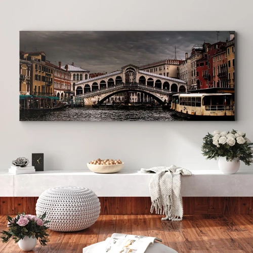 Canvastavla - Bild på duk - Ett löfte om en kväll i Venedig - 100x40 cm