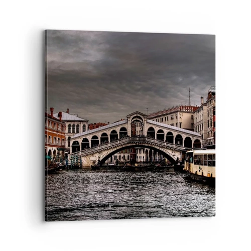 Canvastavla - Bild på duk - Ett löfte om en kväll i Venedig - 70x70 cm