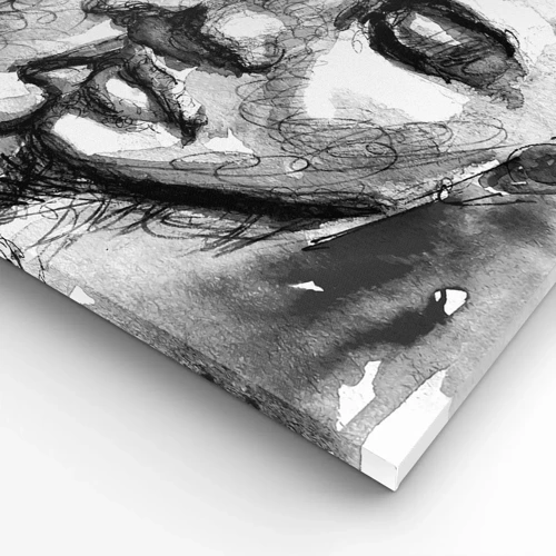 Canvastavla - Bild på duk - Ett ömt ögonblick - 120x50 cm