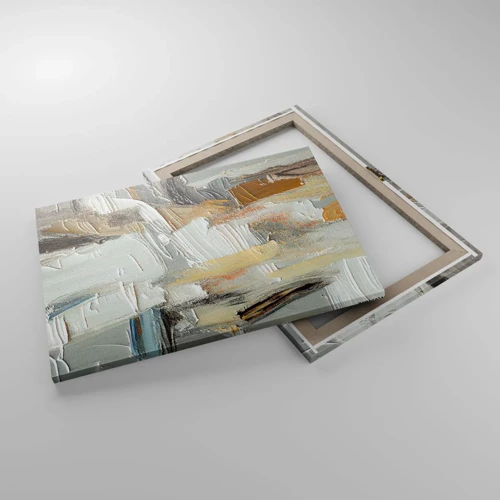 Canvastavla - Bild på duk - Färgstarka lager på lager - 70x50 cm