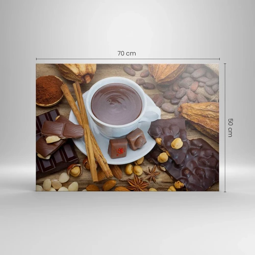 Canvastavla - Bild på duk - Från sagolika chokladfabriken - 70x50 cm