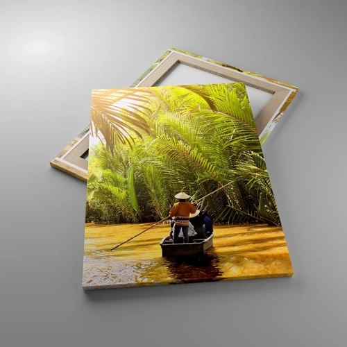 Canvastavla - Bild på duk - Genom en palmravin - 50x70 cm