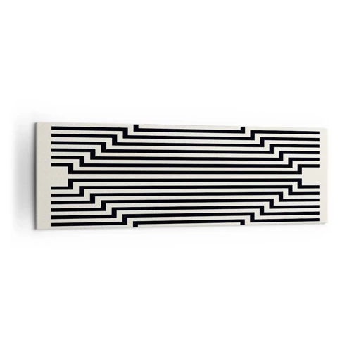Canvastavla - Bild på duk - Geometrisk illusion - 160x50 cm