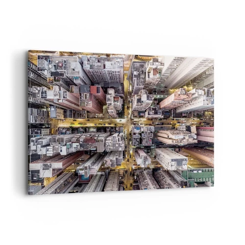 Canvastavla - Bild på duk - Hälsningar från Hongkong - 120x80 cm