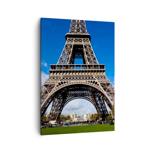 Canvastavla - Bild på duk - Hela Paris vid dess fötter - 50x70 cm