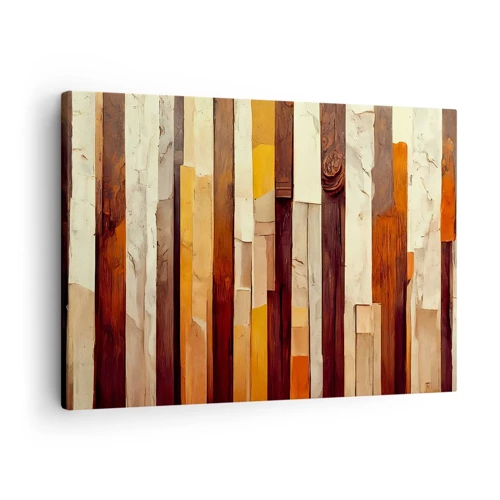 Canvastavla - Bild på duk - Hymn av skogens träd - 70x50 cm