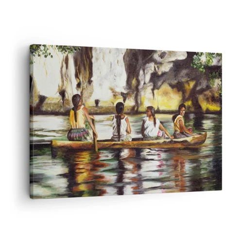 Canvastavla - Bild på duk - I polynesiskt paradis - 70x50 cm