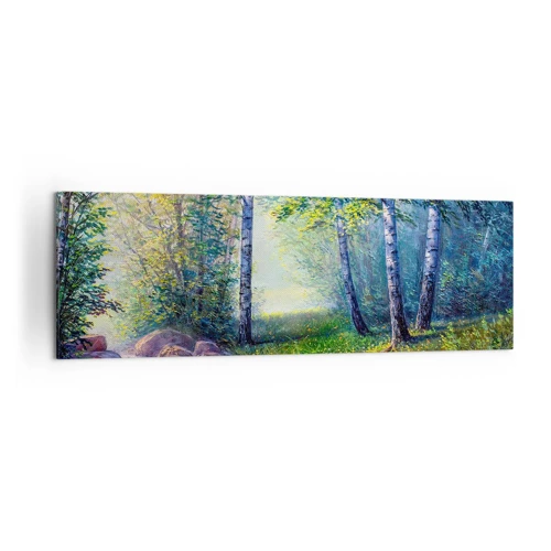 Canvastavla - Bild på duk - Idyllisk vy - 160x50 cm