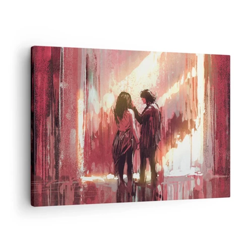 Canvastavla - Bild på duk - Kärlekens eviga spektakel - 70x50 cm