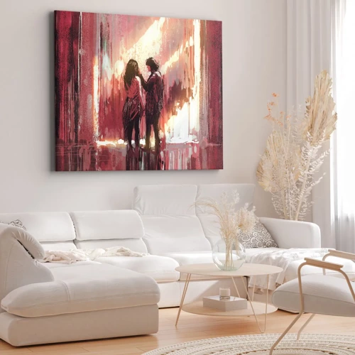 Canvastavla - Bild på duk - Kärlekens eviga spektakel - 70x50 cm