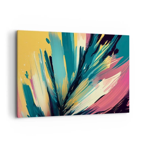 Canvastavla - Bild på duk - Komposition - en explosion av glädje - 100x70 cm