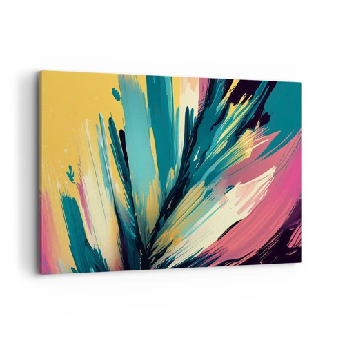 Canvastavla - Bild på duk - Komposition - en explosion av glädje - 120x80 cm