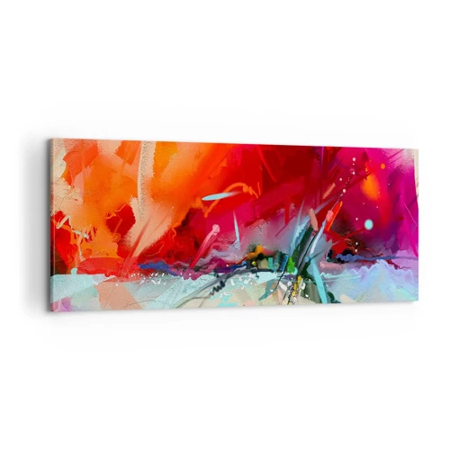 Canvastavla - Bild på duk - Ljus- och färgexplosion - 100x40 cm