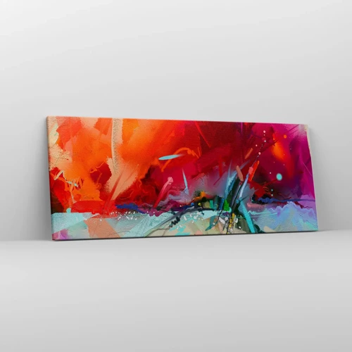 Canvastavla - Bild på duk - Ljus- och färgexplosion - 100x40 cm