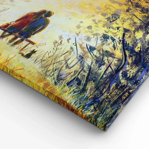 Canvastavla - Bild på duk - Magisk stund - 120x80 cm