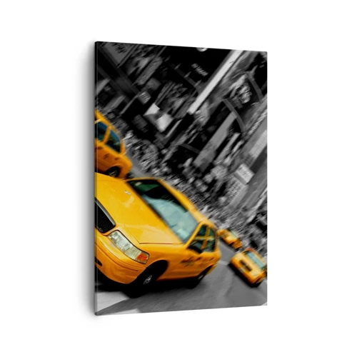 Canvastavla - Bild på duk - New Yorks soldroppar - 50x70 cm