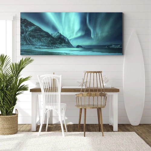 Canvastavla - Bild på duk - Nordens underverk - 100x40 cm