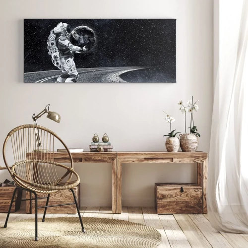 Canvastavla - Bild på duk - På Vintergatan - 100x40 cm