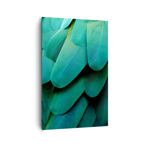 Canvastavla - Bild på duk - Precision av papegojans natur - 80x120 cm