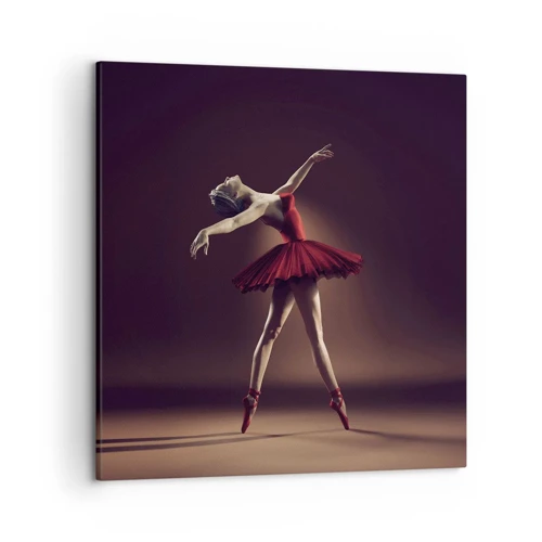 Canvastavla - Bild på duk - Prima ballerina - 50x50 cm