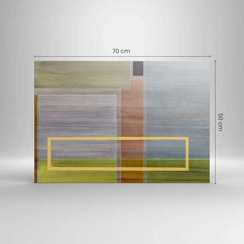 Canvastavla - Bild på duk - Rakt och lugnt - 70x50 cm