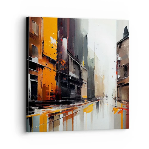 Canvastavla - Bild på duk - Regnig dag - 30x30 cm