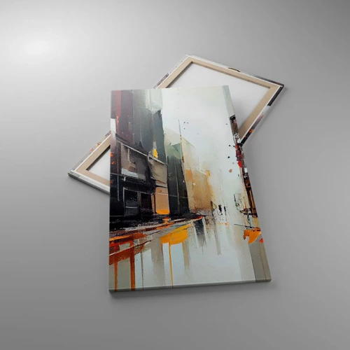 Canvastavla - Bild på duk - Regnig dag - 65x120 cm
