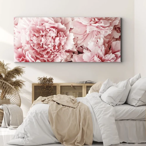 Canvastavla - Bild på duk - Rosa dröm - 100x40 cm