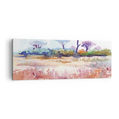 Canvastavla - Bild på duk - Savannens färg - 140x50 cm