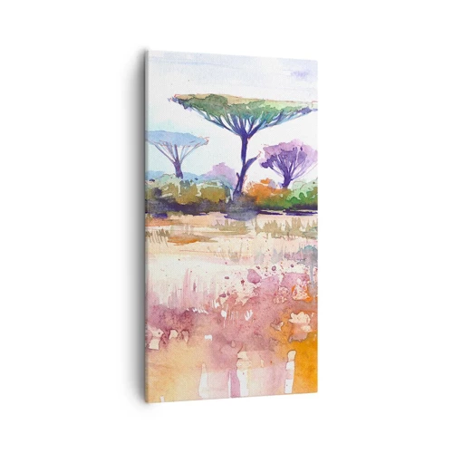 Canvastavla - Bild på duk - Savannens färg - 55x100 cm