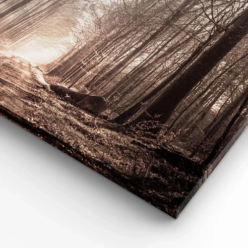 Canvastavla - Bild på duk - Skogens domkyrka - 70x50 cm