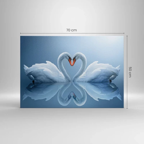 Canvastavla - Bild på duk - Tid för kärlek - 70x50 cm