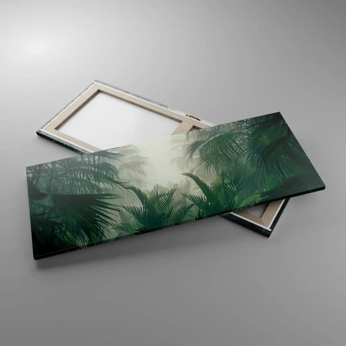 Canvastavla - Bild på duk - Tropisk hemlighet - 100x40 cm