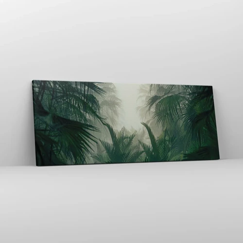 Canvastavla - Bild på duk - Tropisk hemlighet - 100x40 cm