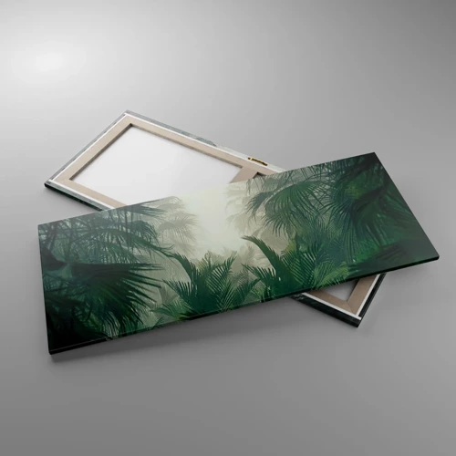 Canvastavla - Bild på duk - Tropisk hemlighet - 120x50 cm