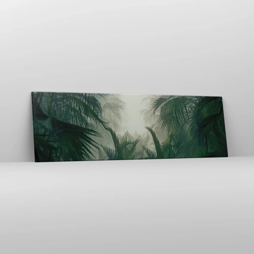Canvastavla - Bild på duk - Tropisk hemlighet - 160x50 cm