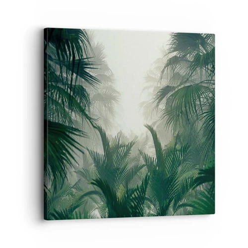 Canvastavla - Bild på duk - Tropisk hemlighet - 30x30 cm