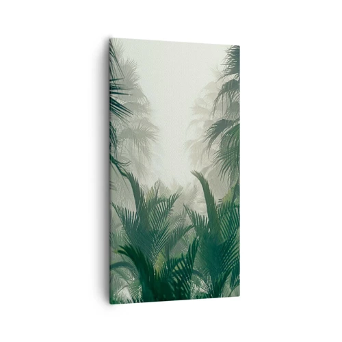 Canvastavla - Bild på duk - Tropisk hemlighet - 55x100 cm