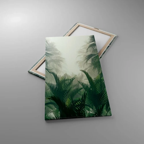 Canvastavla - Bild på duk - Tropisk hemlighet - 65x120 cm