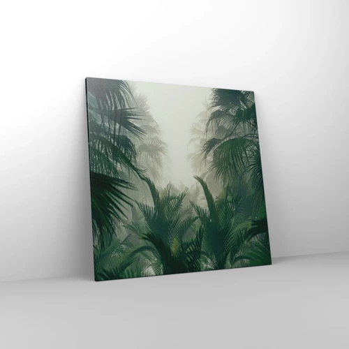 Canvastavla - Bild på duk - Tropisk hemlighet - 70x70 cm