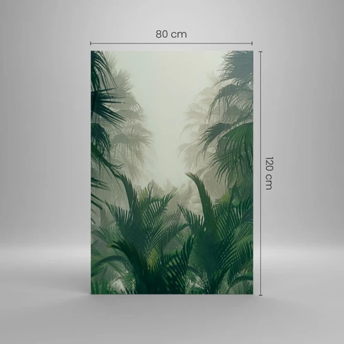 Canvastavla - Bild på duk - Tropisk hemlighet - 80x120 cm