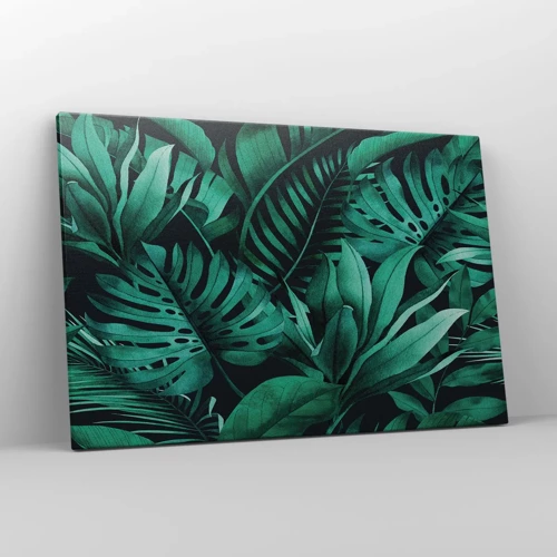 Canvastavla - Bild på duk - Tropiska grönskans djup - 120x80 cm