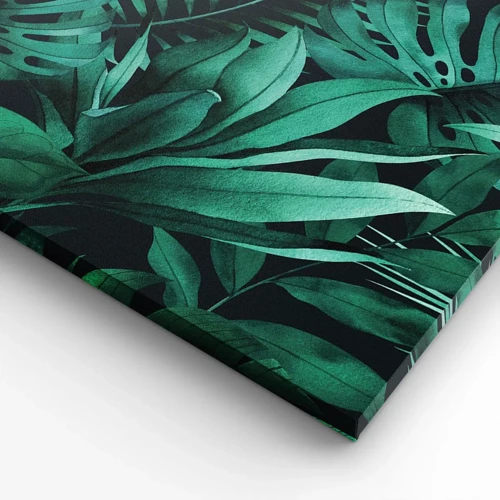 Canvastavla - Bild på duk - Tropiska grönskans djup - 60x60 cm