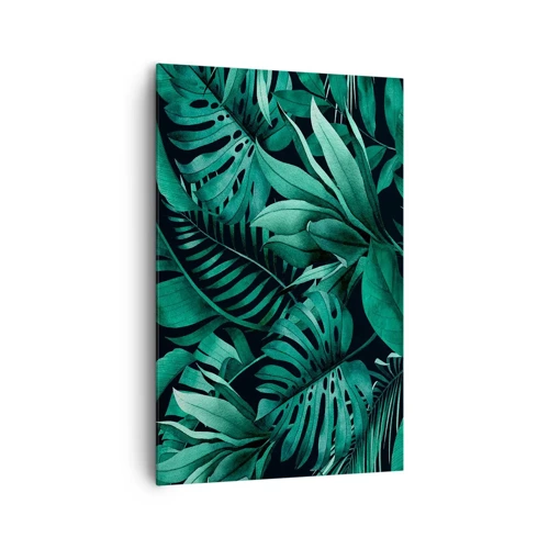 Canvastavla - Bild på duk - Tropiska grönskans djup - 80x120 cm