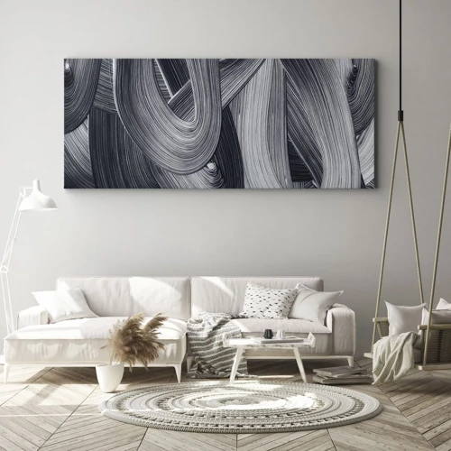 Canvastavla - Bild på duk - Verklighetens flythet - 140x50 cm