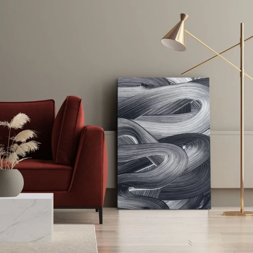 Canvastavla - Bild på duk - Verklighetens flythet - 55x100 cm