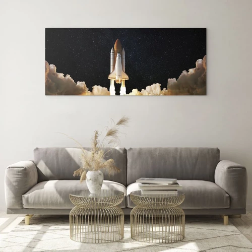 Glastavla - Bild på glas - Ad astra! - 100x40 cm