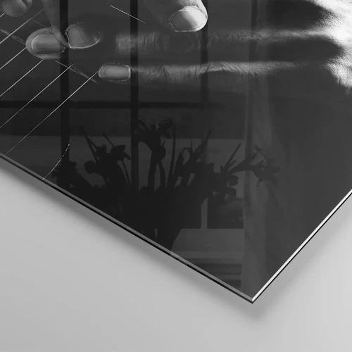 Glastavla - Bild på glas - Artistens bön - 120x80 cm