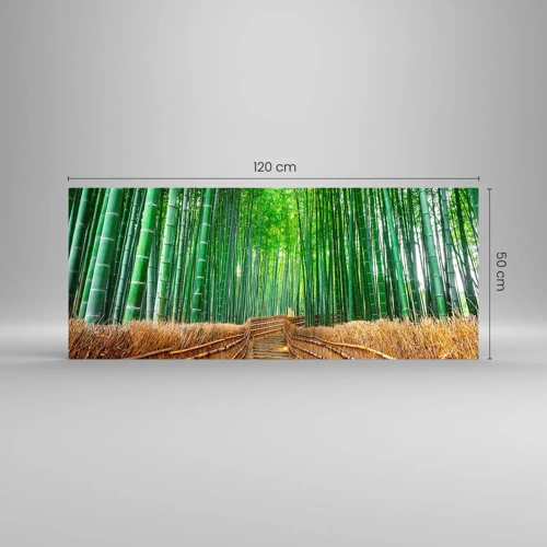 Glastavla - Bild på glas - Asiatiska kulturens essäns - 120x50 cm