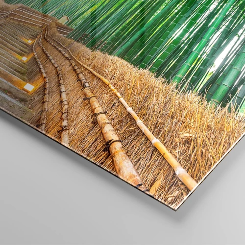 Glastavla - Bild på glas - Asiatiska kulturens essäns - 50x50 cm
